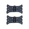 Adonai Hardware Aeneus Black Antique Iron Butterfly H Cabinet Hinge (Supplied as 2 Pieces per Pack) (Black Powder Coated) view 1