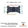 Adonai Hardware Aeneus Black Antique Iron Butterfly H Cabinet Hinge (Supplied as 2 Pieces per Pack) (Black Powder Coated) view 2