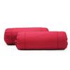 AURAVE Cotton 210 TC Cylinder Long Bolster Cover with Drawstring Closure Soft Breathable Durable Machine Washable Bolster Cover Use for Sofa Bed and Home Dcor Maroon, Set of 2, 15 inch x 30 inch view 1