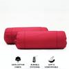 AURAVE Cotton 210 TC Cylinder Long Bolster Cover with Drawstring Closure Soft Breathable Durable Machine Washable Bolster Cover Use for Sofa Bed and Home Dcor Maroon, Set of 2, 15 inch x 30 inch view 3