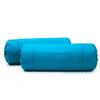 AURAVE Cotton 210 TC Cylinder Long Bolster Cover with Drawstring Closure Soft Breathable Durable Machine Washable Bolster Cover Use for Sofa Bed and Home Dcor Turquois Blue Set of 2 15 inch x 30 inch view 1