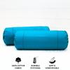AURAVE Cotton 210 TC Cylinder Long Bolster Cover with Drawstring Closure Soft Breathable Durable Machine Washable Bolster Cover Use for Sofa Bed and Home Dcor Turquois Blue Set of 2 15 inch x 30 inch view 3