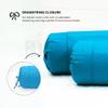 AURAVE Cotton 210 TC Cylinder Long Bolster Cover with Drawstring Closure Soft Breathable Durable Machine Washable Bolster Cover Use for Sofa Bed and Home Dcor Turquois Blue Set of 2 15 inch x 30 inch view 4