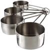 Dynore Set of 4 Measuring Cup with Wire Handle (Stainless Steel) view 1