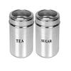 Dynore Set of 2 Tea and Sugar See Through canisters - Size 1L Each view 1
