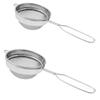 Dynore Stainless Steel Set of 2 Classic Wire Handle Tea Strainer Size 7 and 8 view 1