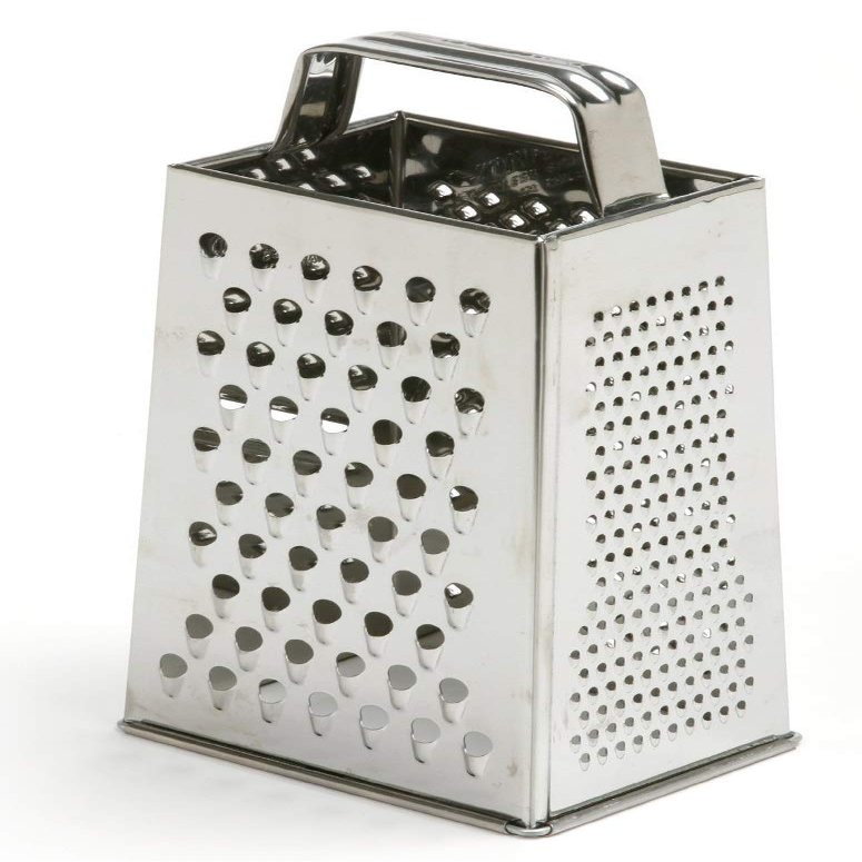 Dynore Stainless Steel 4 Way Carrot Grater and Slicer for Cheese, Vegetables, Ginger, Garlic