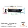 Adonai Hardware Tamar Antique Iron Door Necked Bolt (6 Inch x 1pack, Black Powder Coated) view 2