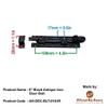 Adonai Hardware Tamar Antique Iron Door Necked Bolt (6 Inch x 1pack, Black Powder Coated) view 3