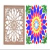PRANSUNITA Ready to Draw Rangoli Making Plastic Stencils for Diwali, Pongal, Weddings Decorations Size 12" X 12" inch Square  Pack of 6 pcs - Heavy Duty Reusable Traditional Stencils view 2