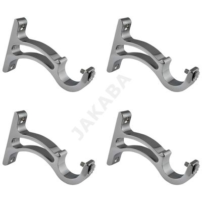 JAKABA Aluminium Mirror Finish Heavy Supports - Pack of 2 Pairs