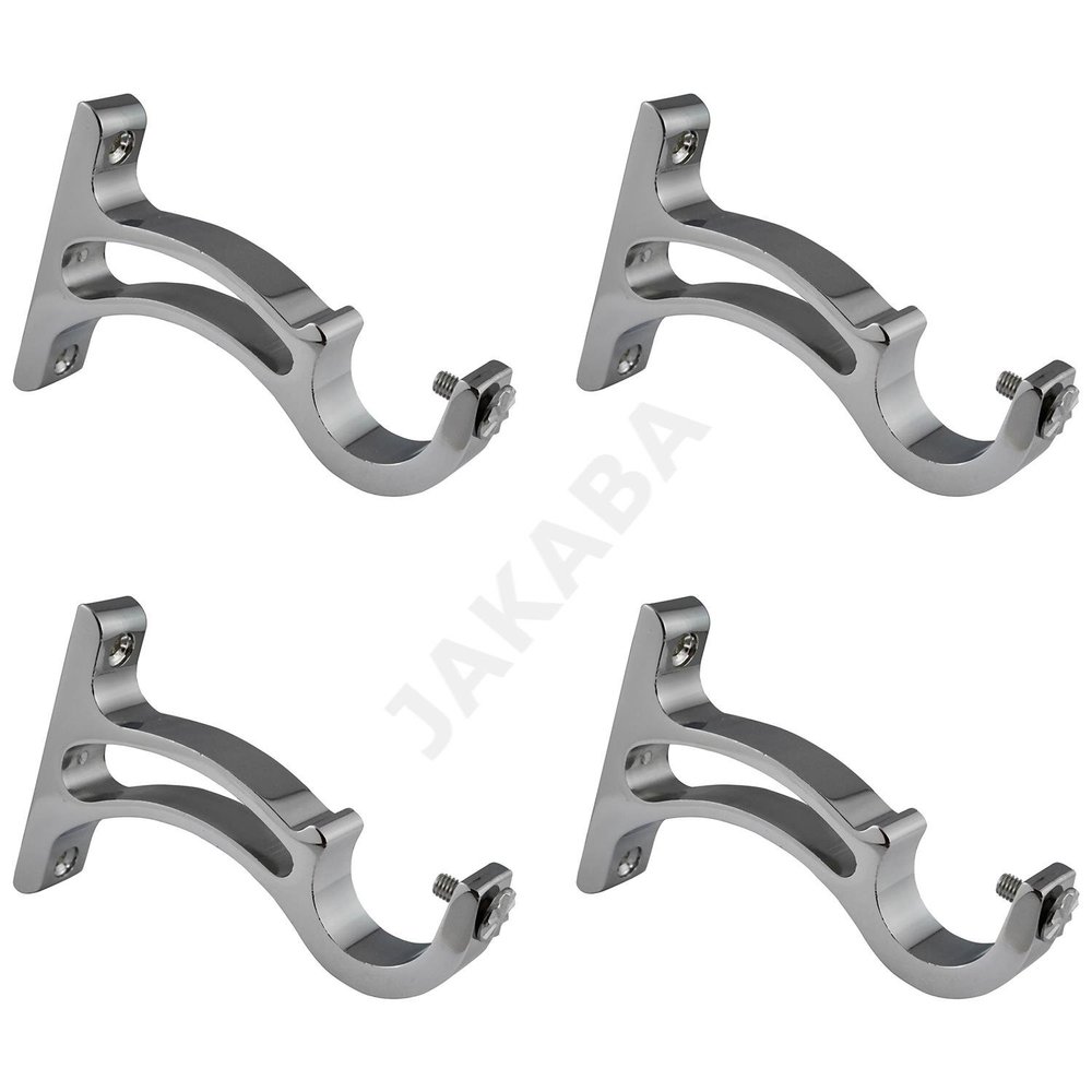 JAKABA Aluminium Mirror Finish Heavy Supports - Pack of 2 Pairs