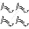 JAKABA Aluminium Mirror Finish Heavy Supports - Pack of 2 Pairs view 1