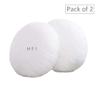 UrbanArts Polyester Round Cushion Fillers - Pack of 2 Pcs | 16 x 16 Inches | White view 2