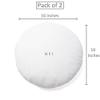 UrbanArts Polyester Round Cushion Fillers - Pack of 2 Pcs | 16 x 16 Inches | White view 3