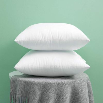 Urban Arts Premium Polyester Cushion Fillers - Pack of 2 Pcs | 16 x 16 Inches | White