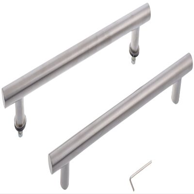 Keyur Stainless Steel Glassdoor Handle (Grey, 3-Piece, Phh_01_16)