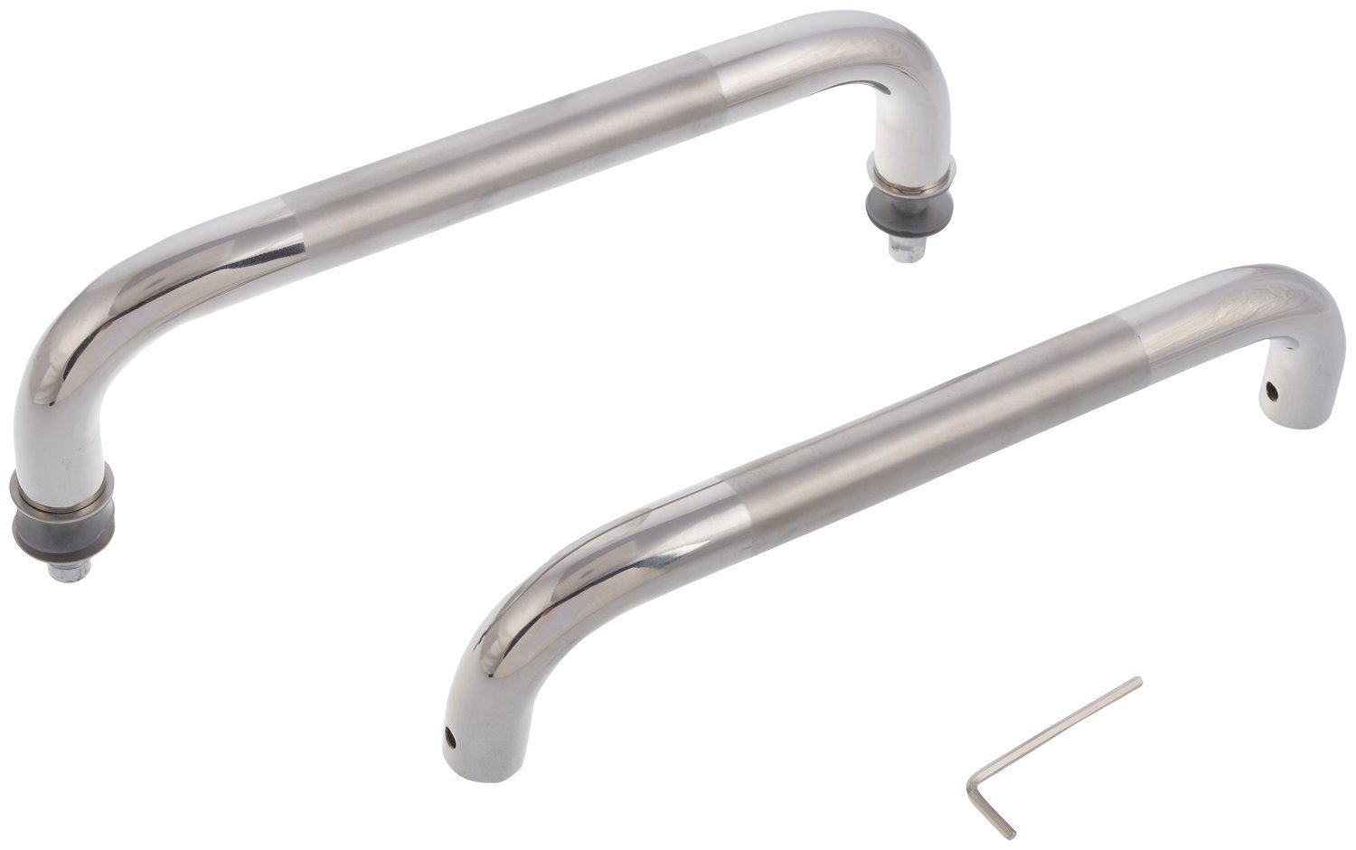 Keyur Stainless Steel Glassdoor Handle (Grey, 3-Piece, Pho_01_14)