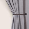 Deco Window 2 Pcs Curtain Holdback for Curtains Wall Mounted Metal Drapery Hook for Door Window Treatment-Spin Medallion(Brown) view 2