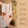 Sassoon Kama 100% Cotton Medium Bath Towel in 450 GSM- Beige view 4
