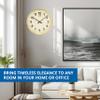 Ajanta Quartz Analog Wall Clock(32 Cm X 32 Cm X 3.5 Cm,Gold,Plastic) view 3