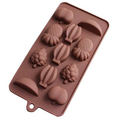 Futaba 11 even fruit silicone chocolate mold
