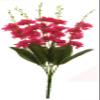 Fourwalls Artificial Polyester Rose Bouquet (18.5 cm x 18.5 cm x 59.5 cm, Dark Pink) view 1