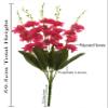 Fourwalls Artificial Polyester Rose Bouquet (18.5 cm x 18.5 cm x 59.5 cm, Dark Pink) view 2