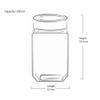 Treo by Milton Cube Airtight Storage Glass Container 1000ml Food Grade Stackable & Modular Transparent Storage Organizer Jars for Kitchen, Tea, Coffee, Sugar, Dry Fruits view 2