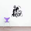Decor Villa PVC Vinyl Shiv Parvati Decorative Big Size Wall Sticker Decal for Wall Pooja Room Living Room, Size: 58 CM x 63 CM, Black, Pack of 1 view 1