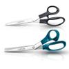 Godrej Cartini 2 Pc Scissors All Purpose + Classic Cloth Cut Scissors,AISI 420 J2 SS (American Iron and Steel),Teal and Black view 1