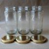 Pure Source India Glass 800g Rust Proof Jar Set with Golden Cap(Clear) view 4