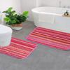 Saral Home Microfiber Bathmat with Contour Set -(Pink, 40X60 CM) view 2
