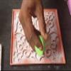 PRANSUNITA Ready to Draw Rangoli Making Plastic Stencils for Diwali, Pongal, Weddings Decorations Size 8 x 8 inch (Square)  Pack of 6 pcs - Heavy Duty Reusable Traditional Stencils view 3