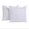 Belive-Me Cotton Striped 2 Pieces White Pillow Cover Set (White, 17 x 27 inch) view 1