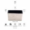 Caffeine Ceramic Stonewear Handmade Dual-Glazed Cream and Black Dip & Sauce (Set of 2, 40ml) (Microwave & Dishwasher Safe) view 3