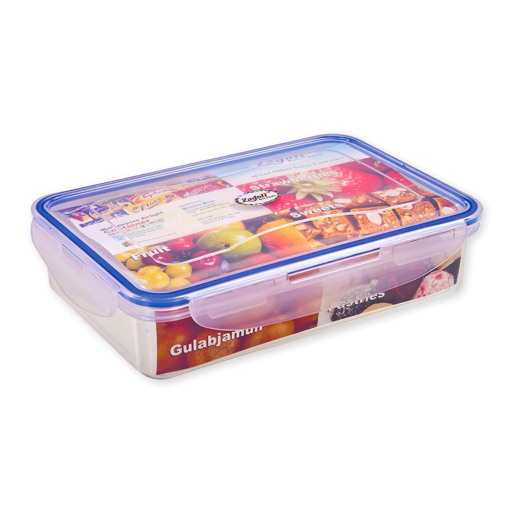 Zadoli Milan 900 ml Air Tight Lock Food Container Set of 4