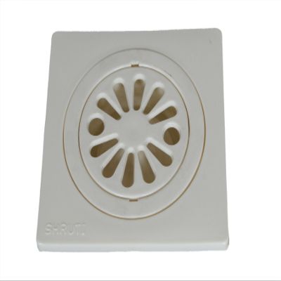 SHRUTI Abs Delux Drainage Cover,Floor Trape,Gutter Jali for All Types of Water Drain Outlet.Anti Cockroach Jali -1267(Off White)