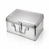 Vijay Impex Stainless Steel Bank Locker Box / Cash Box / Jewellery Box - Rectangle (27 cm X 17 cm X 8.5 cm, Silver) - Large view 1