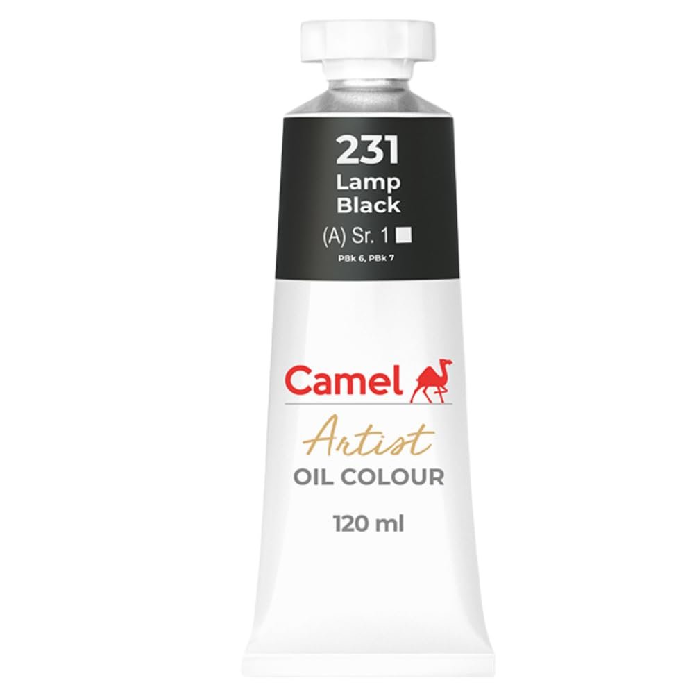 Camlin Kokuyo Artist Oil Colour 120 ml Series 1 Lamp Black