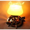 Somil Modern Design Colorful Golden Metal Wall Lamp with Hand Decorated Glass Shade view 2