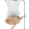 Somil Modern Design Colorful Golden Metal Wall Lamp with Hand Decorated Glass Shade view 4