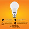 Wipro Garnet 5W LED Bulb for Home & Office |Warm White (2700K) | B22 Base|220 degree Light coverage |4Kv Surge Protection |400V High Voltage Protection |Energy Efficient | Pack of 4 view 2