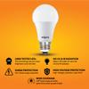 wipro Garnet 7W LED Bulb for Home & Office |Warm White (2700K) | E27 Base|220 Degree Light Coverage |4Kv Surge Protection |400V High Voltage Protection |Energy Efficient | Pack of 3 view 2