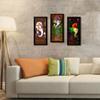 SAF paintings Set of 3 Ganesha UV Coated Home Decorative Gift Item Framed Painting 17 inch X 24 inch SANF1000015 view 3