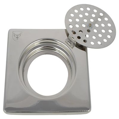 SHRUTI Stainless Steel Drain Cover (6 cm x 6 cm x 2 cm, Metallic, 1783)