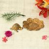 Handicrafts Paradise Gold Plated Aluminium Metal Feng Shui Symbol Tortoise Showpiece (10.8 cm x 10.8 cm x 4.5 cm) view 1