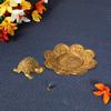 Handicrafts Paradise Gold Plated Aluminium Metal Feng Shui Symbol Tortoise Showpiece (10.8 cm x 10.8 cm x 4.5 cm) view 2