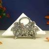 Handicrafts Paradise Fruits Pattern Aluminium Metal Napkin Holder (15.3 cm x 5.1 cm x 10.2 cm) view 1