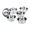 HAZEL Stainless Steel Modern Bowl - Set of 6, Silver view 1